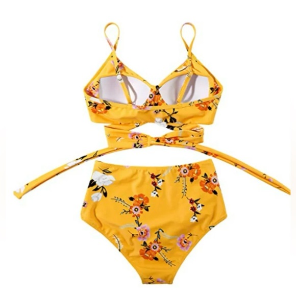 Last one 👙Women's Bikini Set - Criss Cross Bra + High Waisted , 2pc Beachwear - Picture 14 of 15